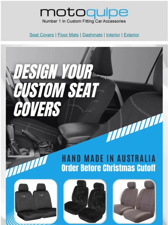 Design Your Own Custom Seat Covers