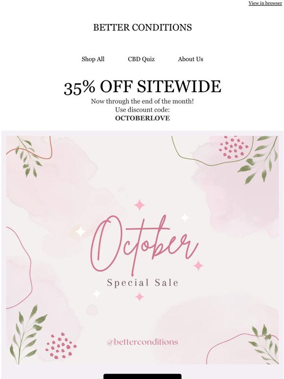 Shop the October Sale 💗