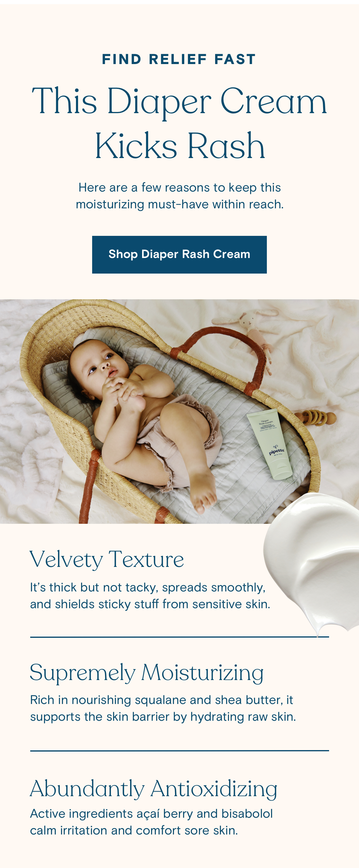 Pipette Find relief from diaper rash 🍑 Milled