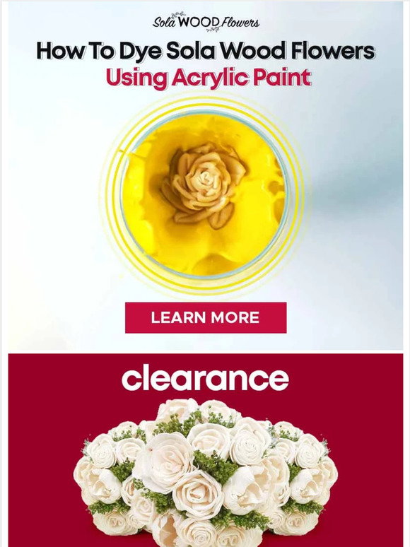 Sola Wood Flowers US A Quick Way To Dye Your Sola Flowers🏵️ Milled