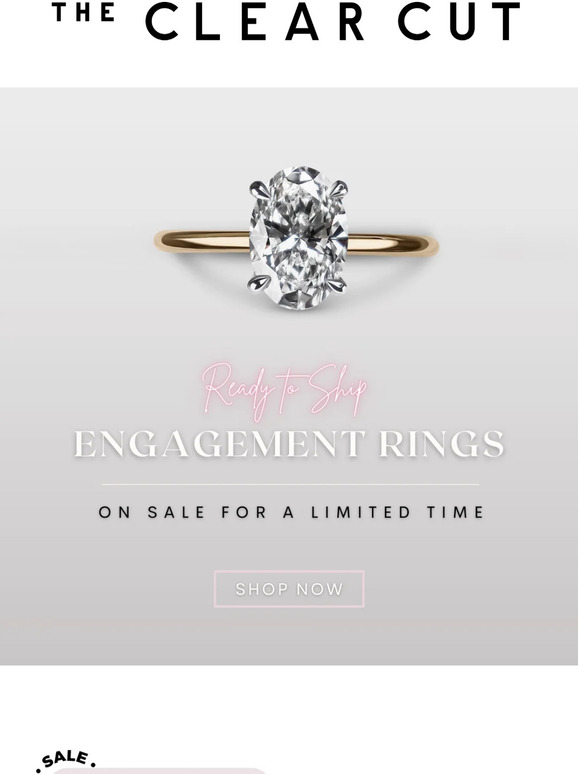 The Clear Cut Engagement Rings On Sale For A Limited Time Only 💍 Milled