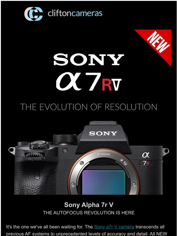 NEW💥 Sony a7r V 💥 It's HERE.