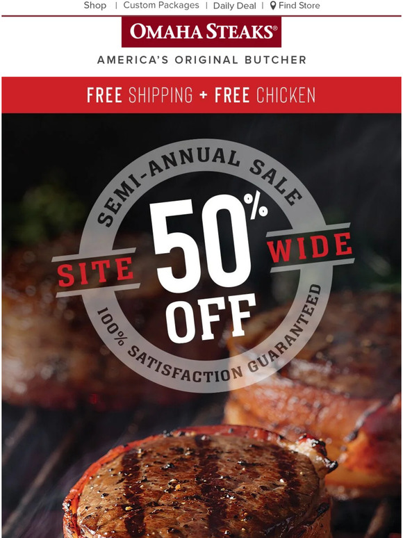 Omaha Steaks: Fall in love with 12 FREE burgers! | Milled