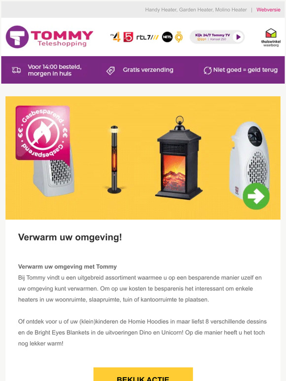 Maak het lekker warm! | 5% korting