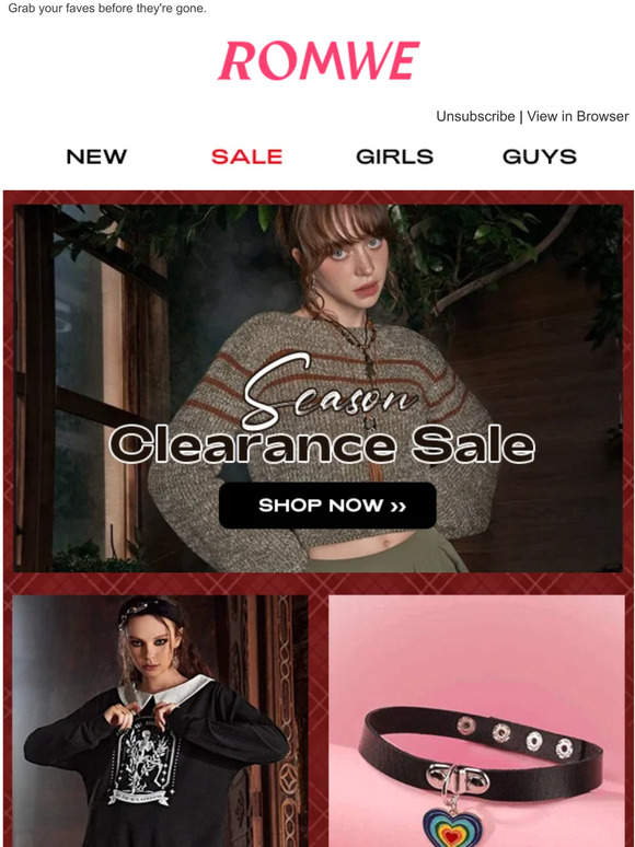 Season Clearance Sale