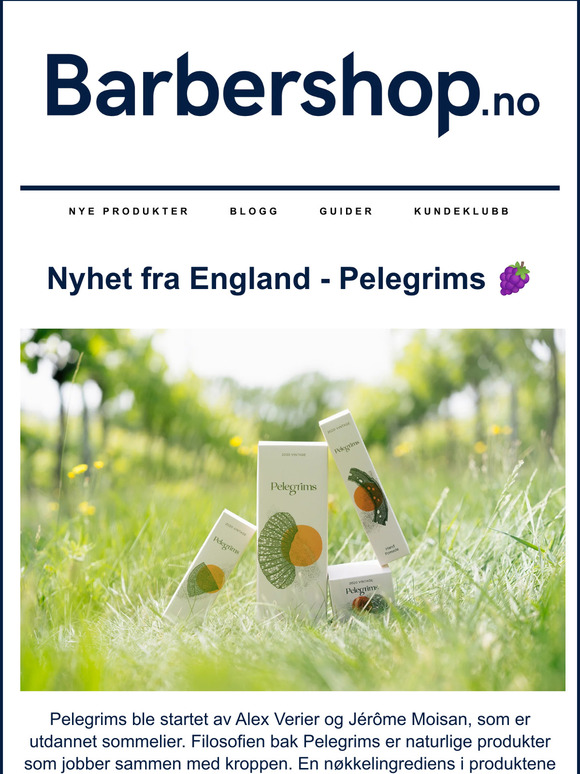 Nytt merke - Pelegrims 🍇🍷 Naturlige produkter med vinekstrakt