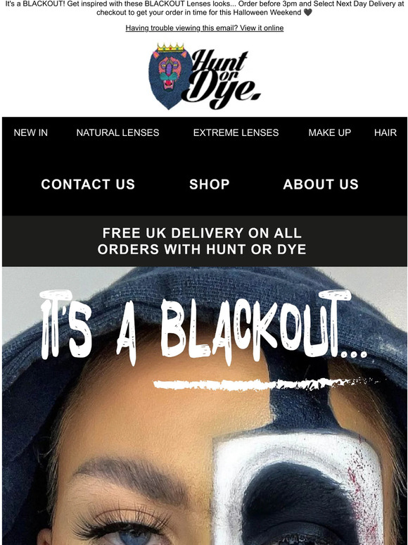 🖤 BLACKOUT 🖤 Shop our BLACKOUT Lenses with Next Day Delivery!