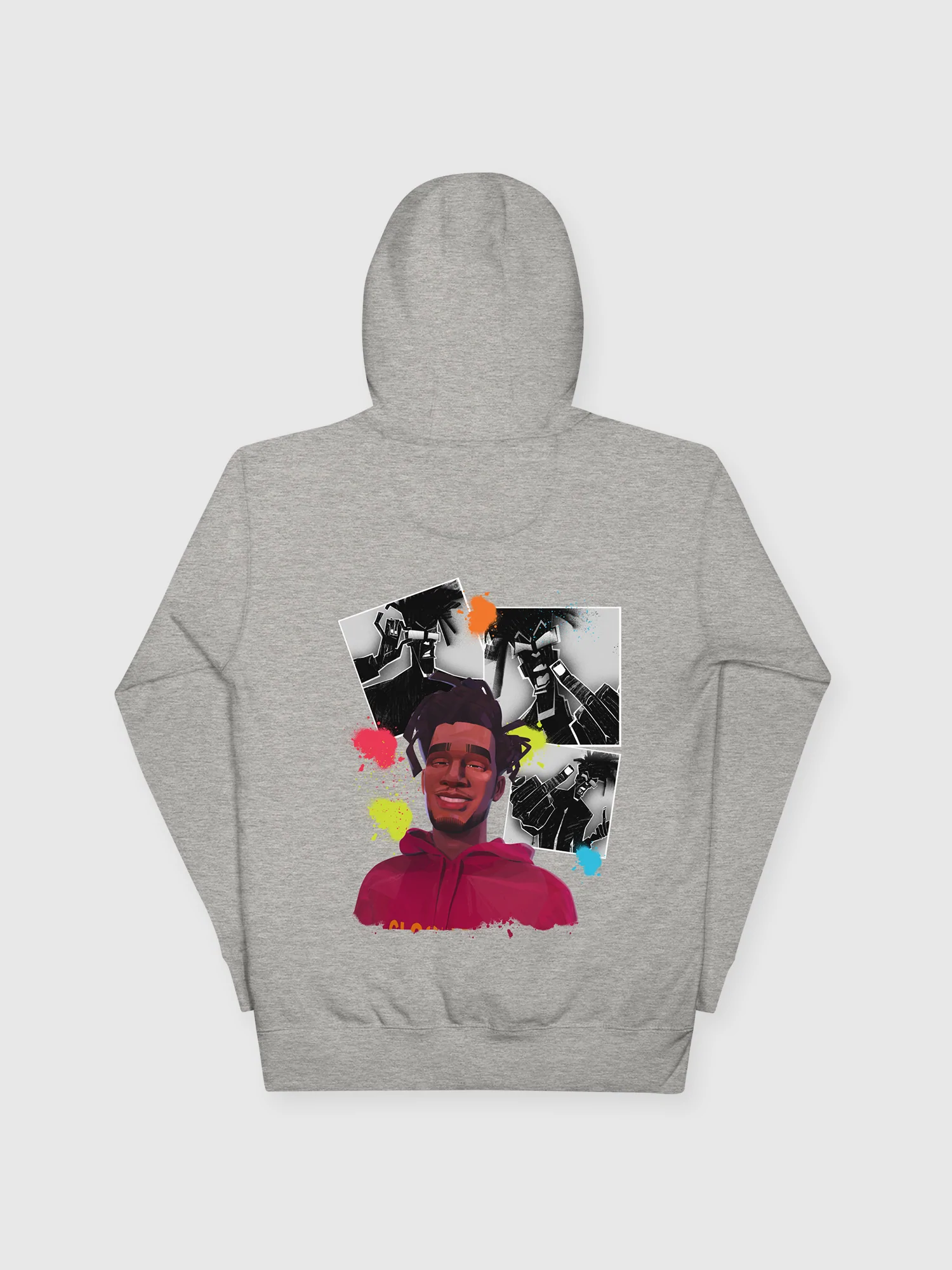 Image of Jabari Entergalactic Unisex Hoodie [Carbon Grey]