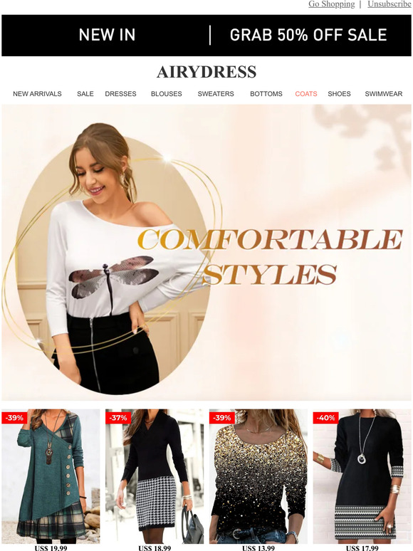 Airydress website best sale