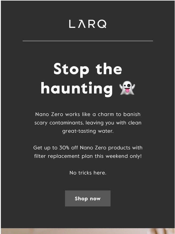 Boo! 👻 Get up to 30% off this weekend only