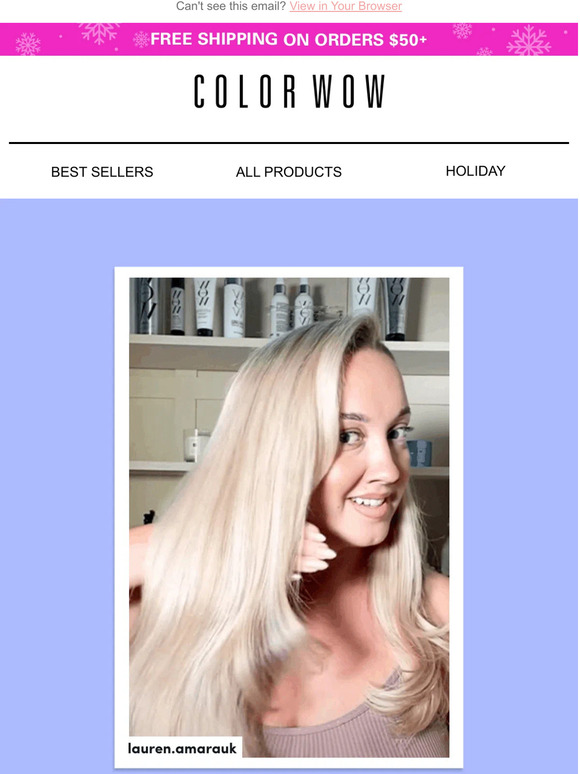 Color Wow How to revive dry, strawlike hair instantly 🙌 Milled
