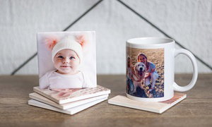 Four Ceramic Coasters