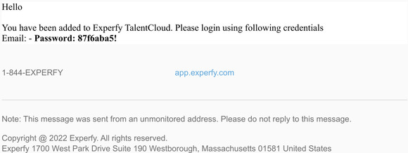 Welcome Email!