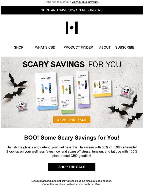 BOO! Scary Savings for Halloween 👻