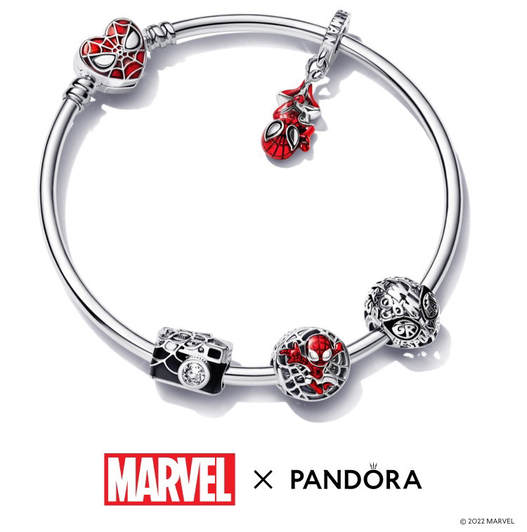 Spider-Man bangle and charms