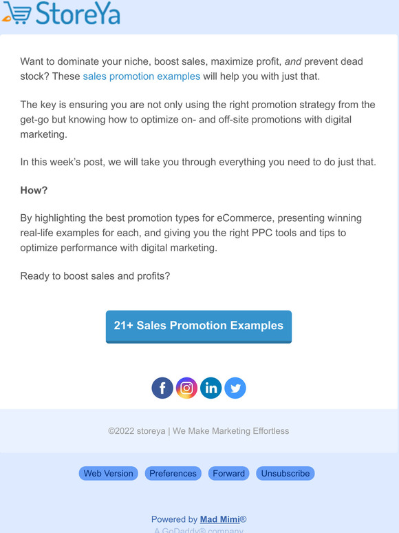 StoreYa: 21+ Sales Promotion Examples and How to Optimize Them | Milled