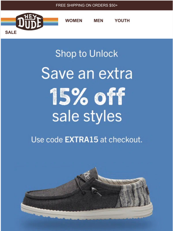 Hey Dude Shoes USA Psssst We got you something 🎁 Milled