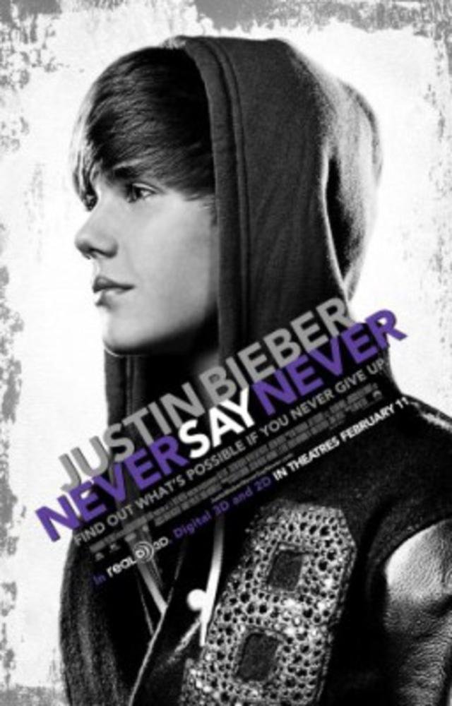 Image of Justin Bieber Never Say Never Movie Poster