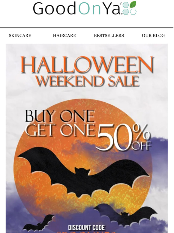 Now through Halloween... 🎃