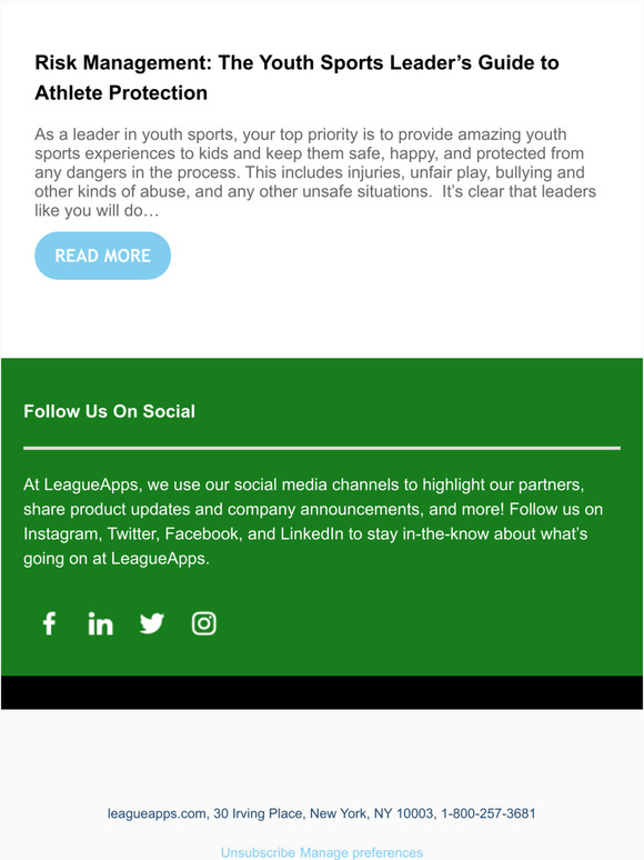 The LeagueApps Youth Sports Highlight Reel
