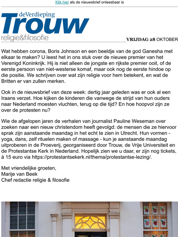 Trouw Webwinkel De Eerste Hindoe Als Premier Van Het VK Was Het