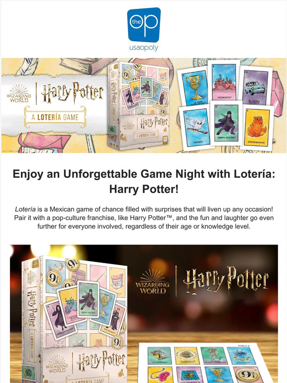NEW Lotería: Harry Potter™ Available Now! Liven up your game nights!