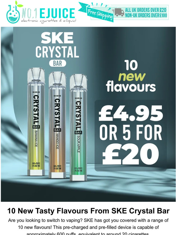 10 New Tasty Flavours From SKE Crystal Bar