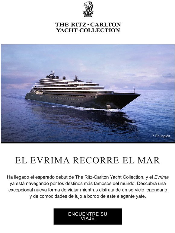 Ya está navegando: The Ritz-Carlton Yacht Collection