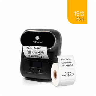 Phomemo-M110 Portable Bluetooth Thermal Mini Label Printer