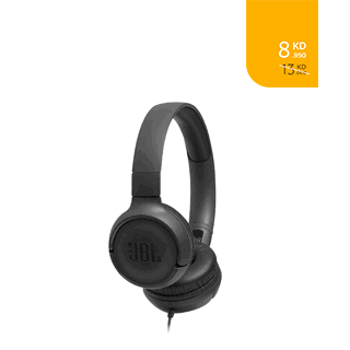 JBL TUNE 500 Wired ON-EAR Headphone Black – T500BLK