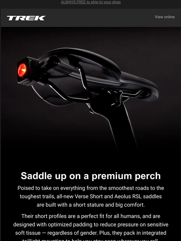 Trek Bicycle The best seats in the house Milled