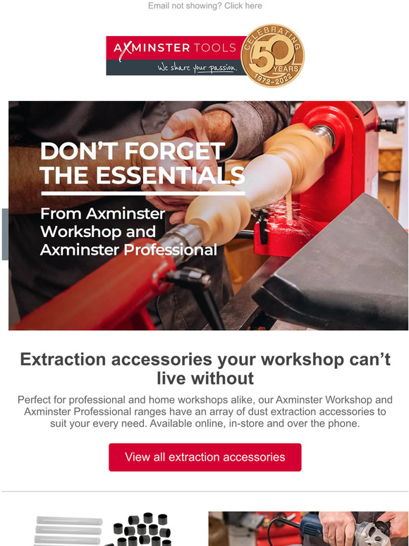 Axminster Tools Extraction accessories from Axminster Milled