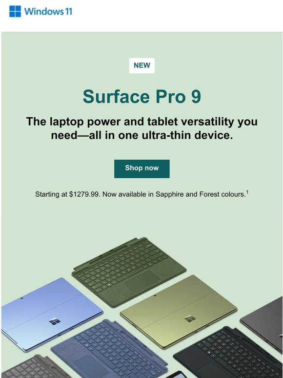 The New Surface Pro 9 and Laptop 5 are here
