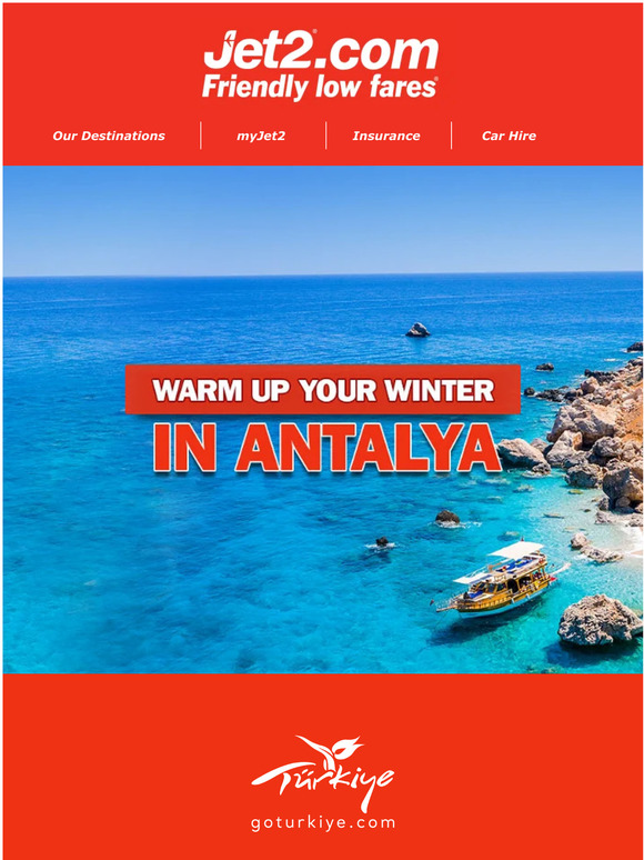 Jet2 Warm up your winter in Antalya Milled