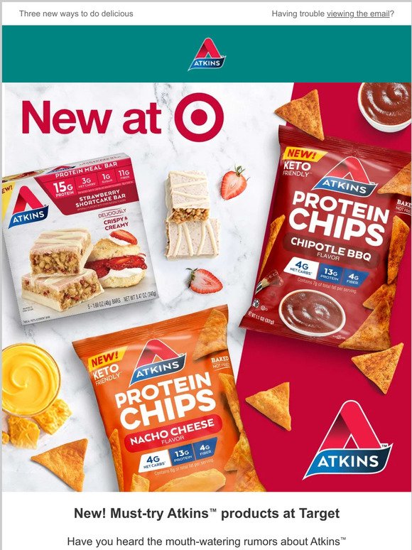 New! Must-try Atkins™ products at Target