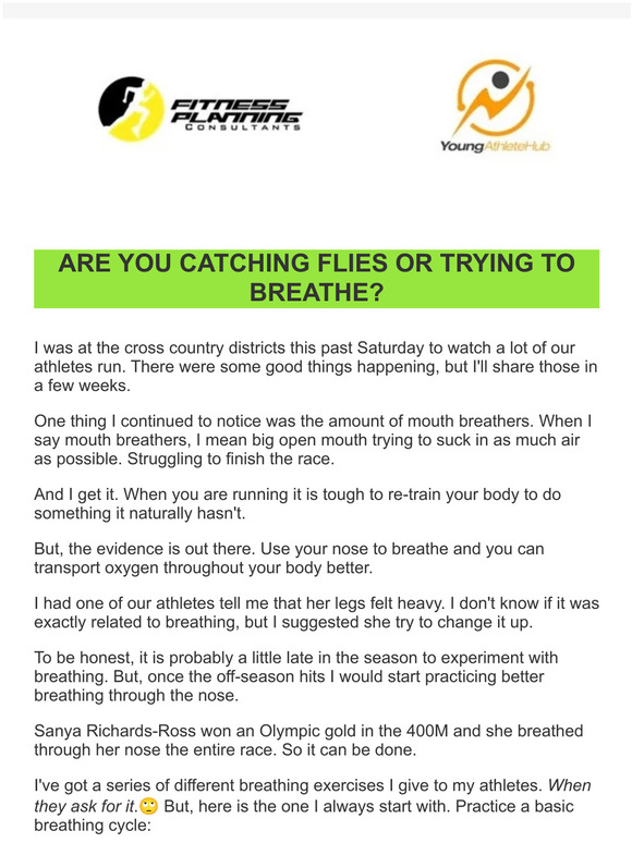 Are You Catching Flies Or Trying To Breathe?