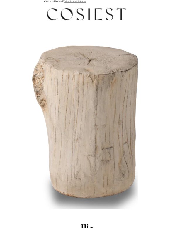 Sink Into Natural-Feeling, Hand-Finished Accent Tables.
