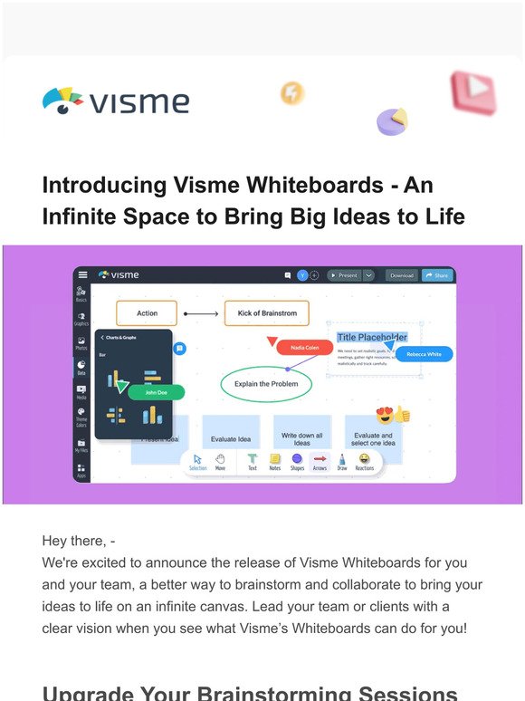 Introducing Visme Whiteboards - An Infinite Space to Bring Big Ideas to Life