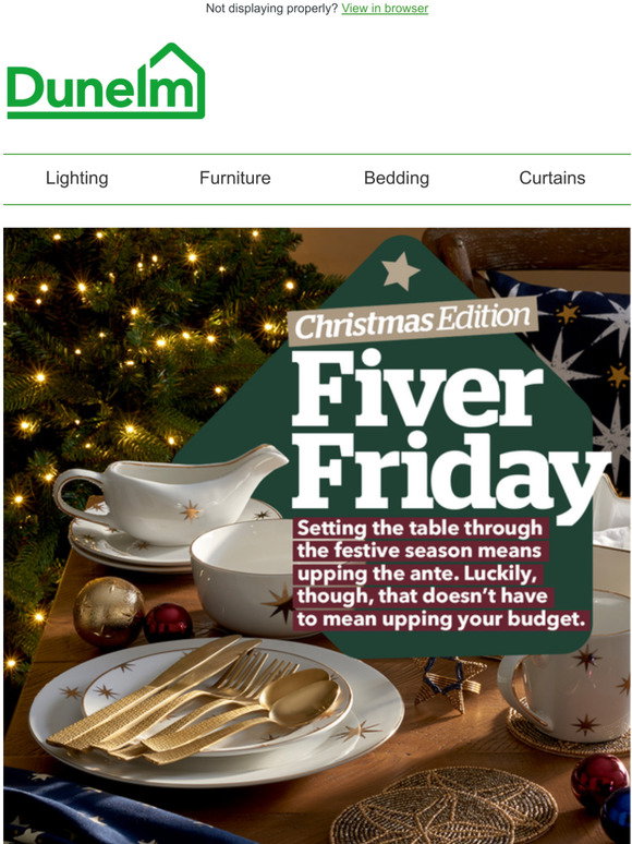 Dunelm: Festive tableware for a fiver? | Milled