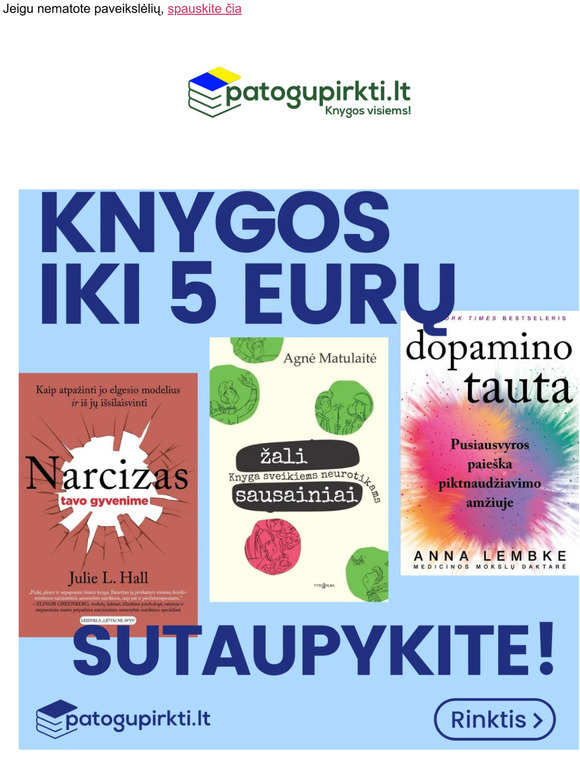 Patogupirkti.lt: KNYGOS IKI 5€, Kurių Beveik 3000! 😱 💚 | Milled