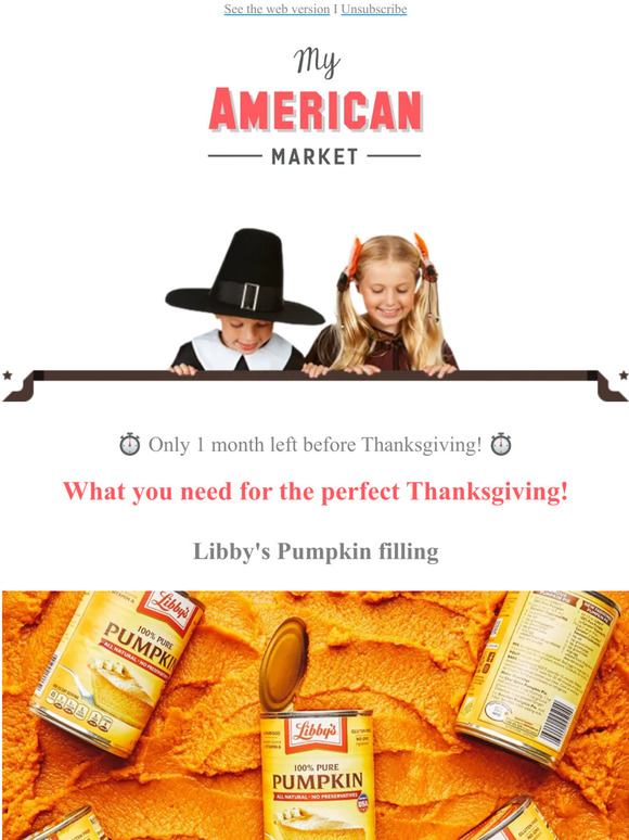 26 days before Thanksgiving! 🦃