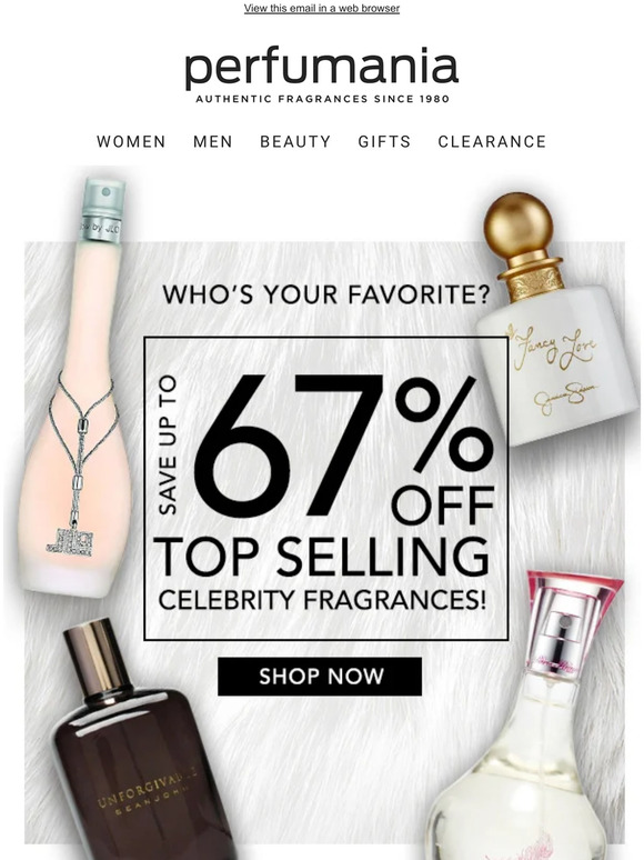 Shop Most Successful Celebrity Scents!