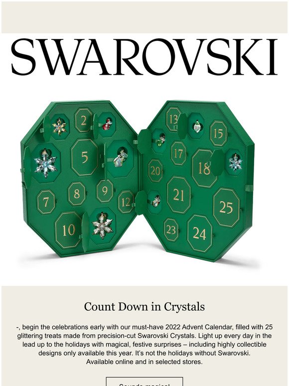 Swarovski: Introducing our Advent Calendar Milled