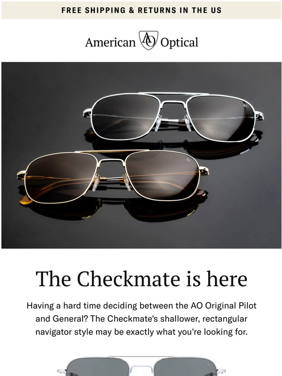 Ao Eyewear Meet The Checkmate Milled