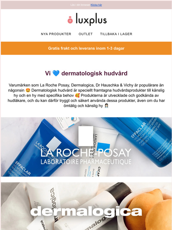 Dermatologisk hudvård = game changer för huden 😍