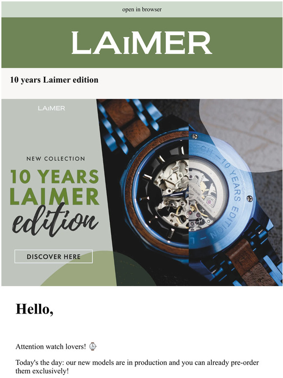 The time has finally come: the new collection made just for you! ⌚️🌱