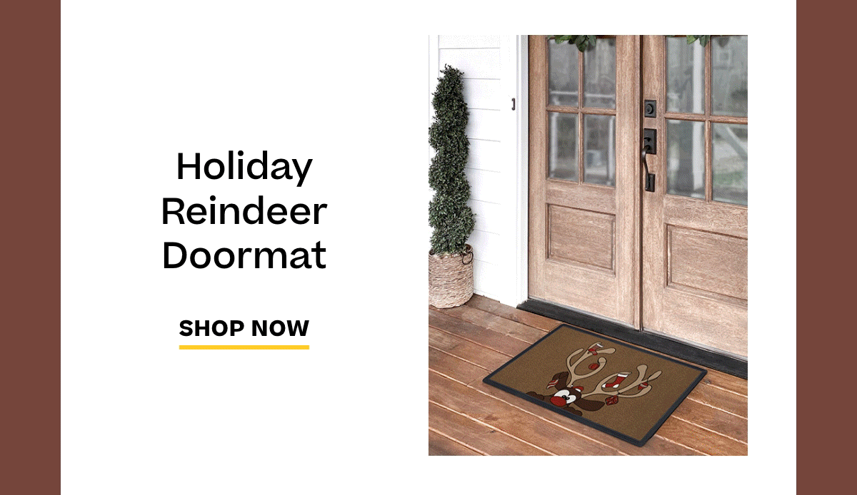 Holiday Reindeer Doormat