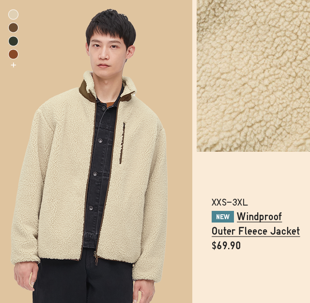 PDP2 - MEN WINDPROOF OUTER FLEECE JACKET