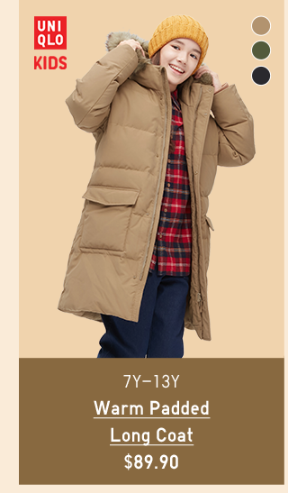PDP5 - KIDS WARM PADDED LONG COAT