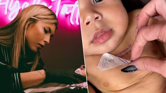 Tattoo-artieste onder vuur na “tatoeëren” van baby